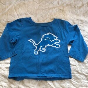 NFL Kids Blue Detroit Lions Long Sleeve Tee